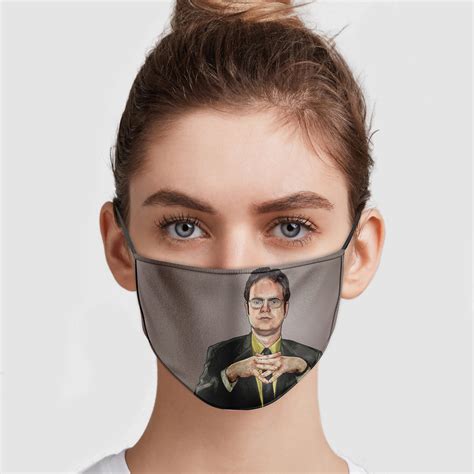 dwight the office face mask|dwight schrute face mask.